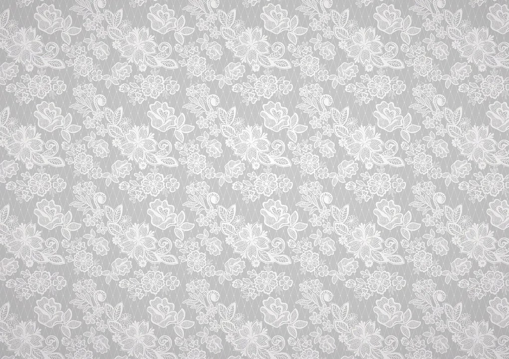 Fotótapéta Rózsa csipke szürke vinil háttér 368x254 +ragasztó