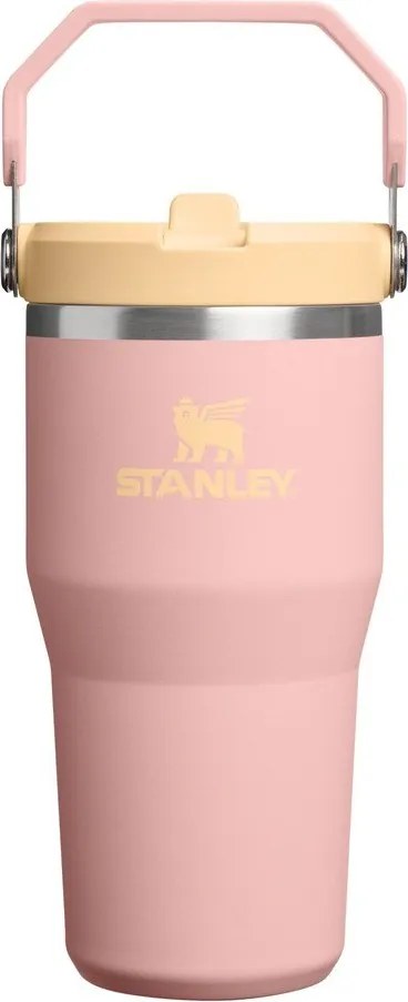 Barackszínű rozsdamentes acél termosz 600 ml IceFlow™ Flip Straw 2.0 Tumbler Peach Rose – Stanley