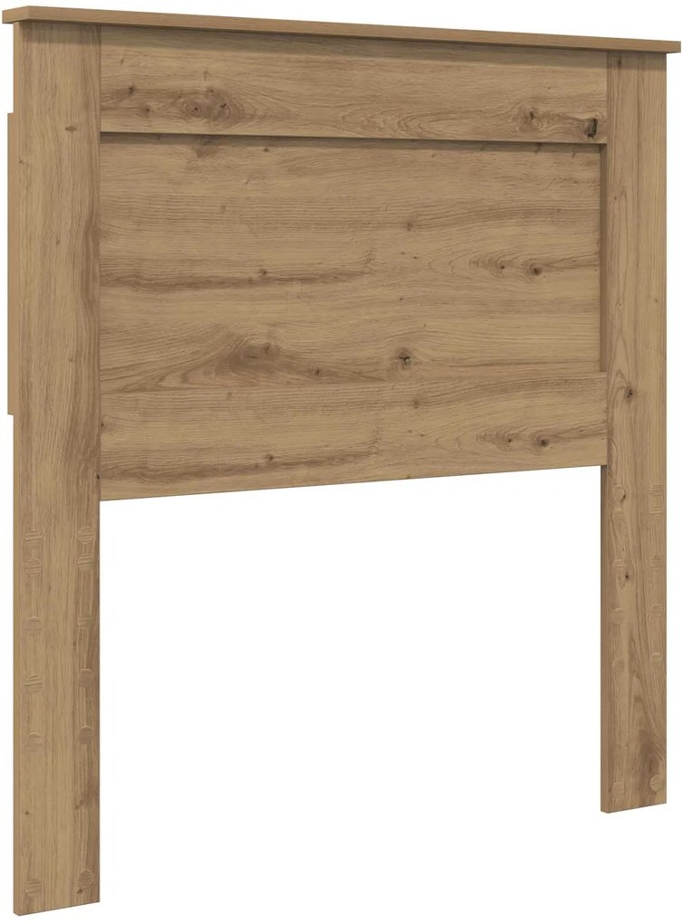 vidaXL Fejtámla fejtámlával Artisan tölgy 90 cm Faanyag