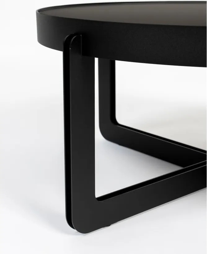 Fekete kerek dohányzóasztal Centre – Zuiver