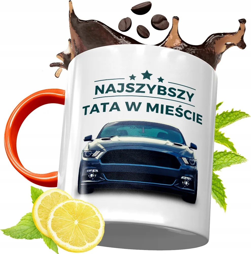 Narancssárga Bögre Apák Napjára Ajándék fényképes nyomtatással