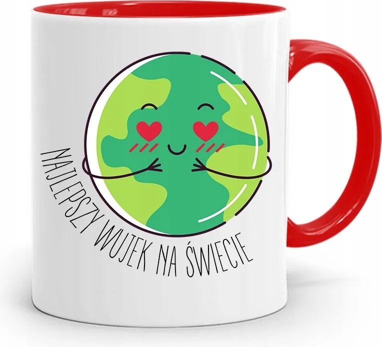 Piros Bögre Nagybácsinak A Világ Legjobb Nagybátyja fényképes nyomtatással