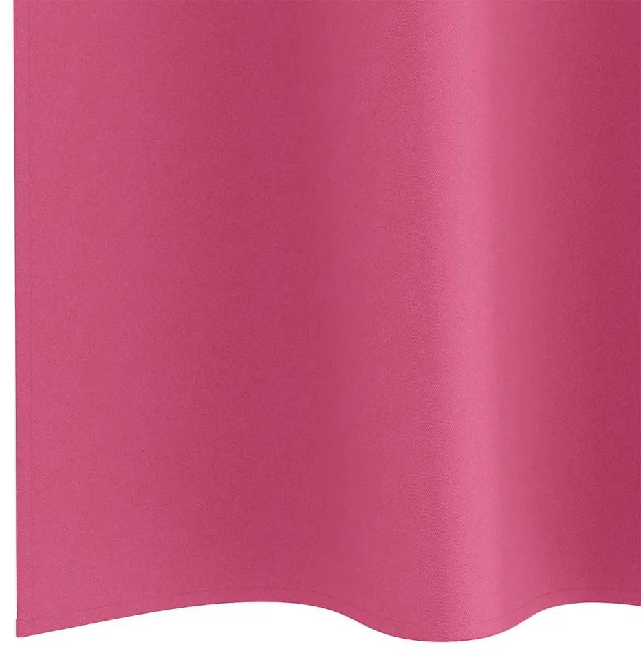 Függönyök 2 pcs Fényes rózsaszín 175x140cm Poliészter