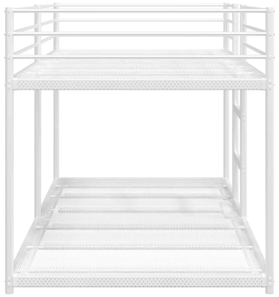 fehér acél emeletes ágy matrac nélkül 100 x 200 cm