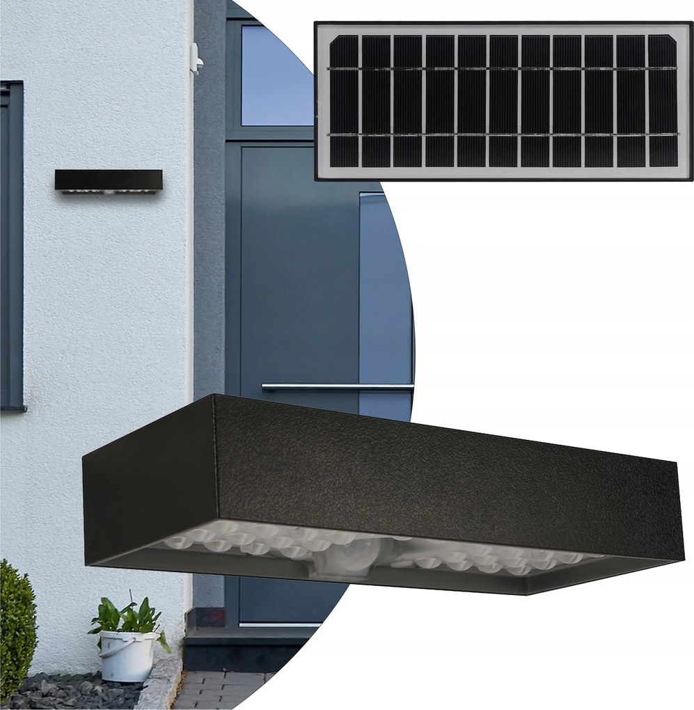 Brick napelemes lámpa 6W 800lm 4000K kerti Eko-light Semleges 4000K