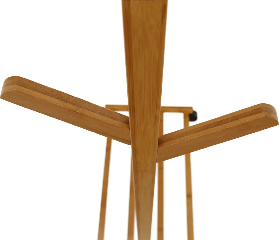 Kerekes akasztó, bambus, 60 cm széles, VIKIR TYP 1