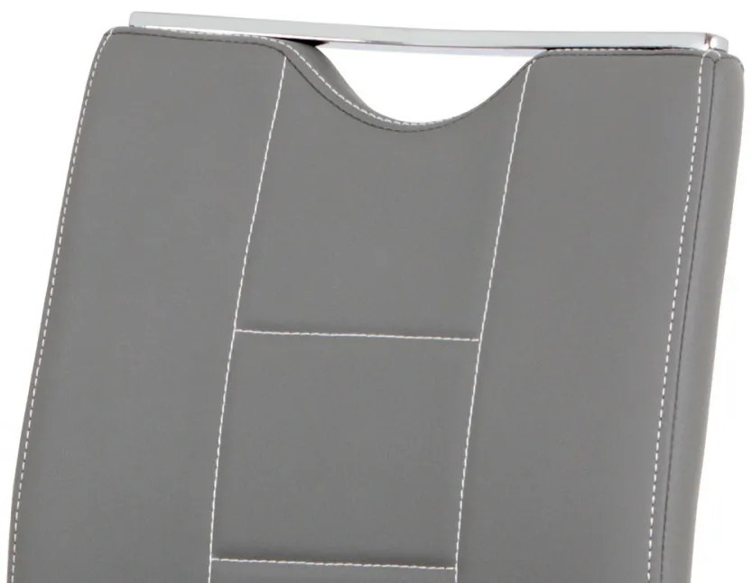 Scaun modern cu bază de sanie gri Dcl-411