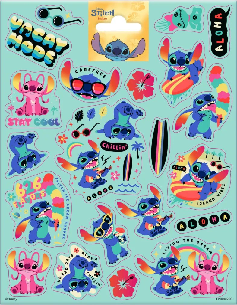 Disney Lilo és Stitch, A csillagkutya Chillin matrica