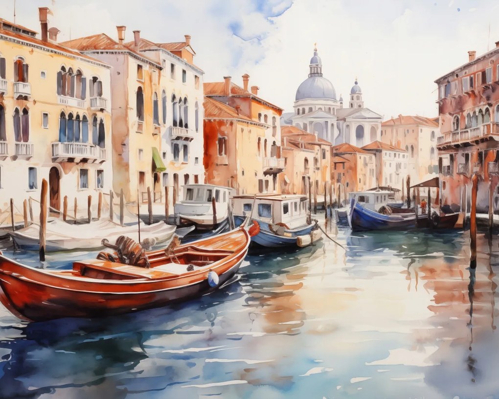 Poszter 50x40cm Velencei impresszió
