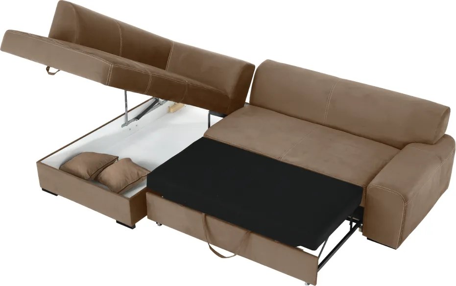 Ülőgarnitúra, barna, balos, MINERVA