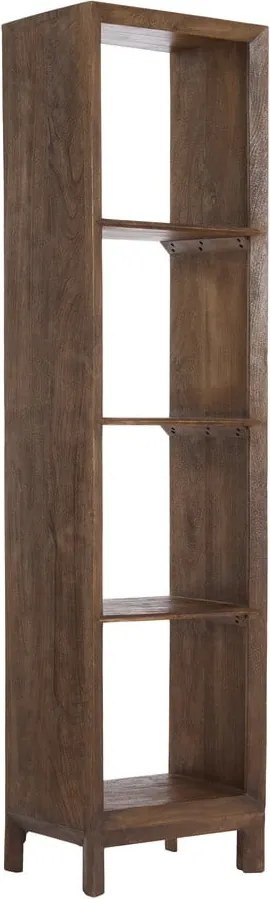 Natúr színű mangófa könyvespolc 48x190 cm Sondrio – Light &amp; Living