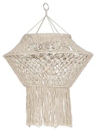 Macrame lámpaernyő természetes 90 cm