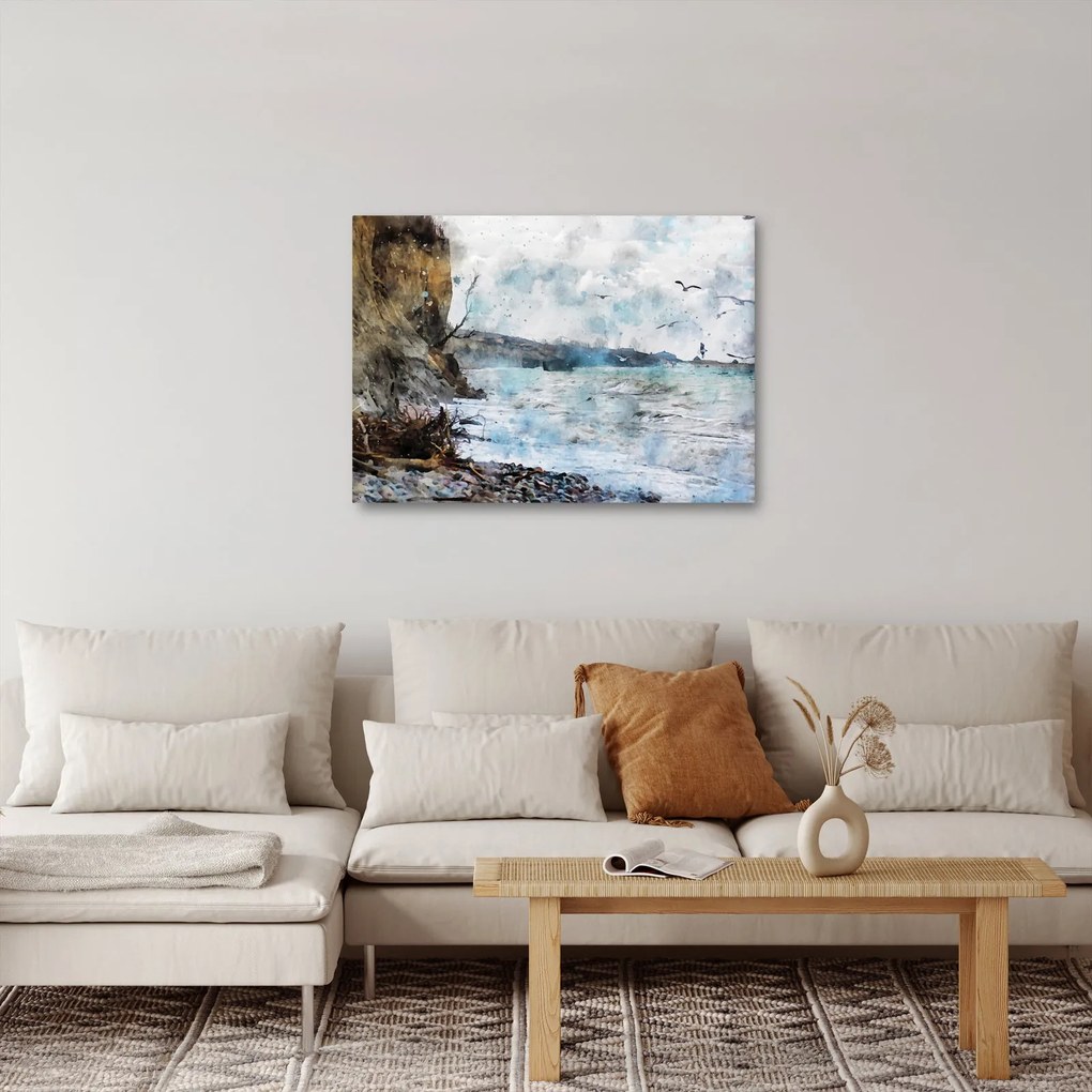 Kép - Zátony, akvarell (70x50 cm)