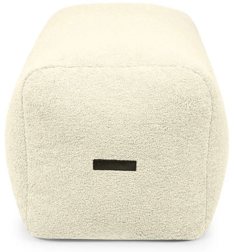 Világosszürke buklé babzsákfotel Plus 100 Lounge – SLOWDOWN