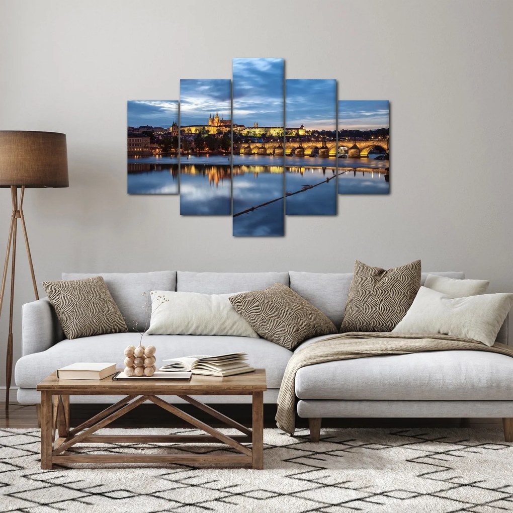 A prágai vár és a Károly-híd képe (150x105 cm)