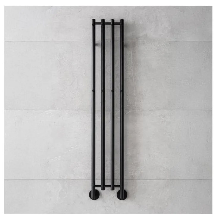 P.M.H. MO1B-RK - Elektromos törölközőszárító MONA 93W/230V 153,3 cm IP44 fekete