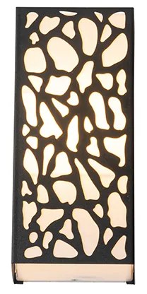 Modern kültéri fali lámpa fekete IP44 - Nicole