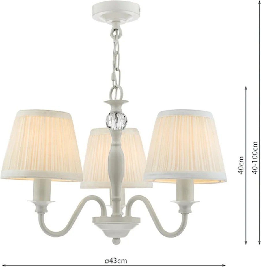 LAURA ASHLEY 3724941-Q ELLIS Kristály Csillár Szürke E14 IP20