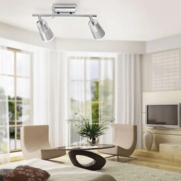 JUST LIGHT. 11229-17 - LED Spotlámpa DALLI 2xLED/3,5W/230V króm