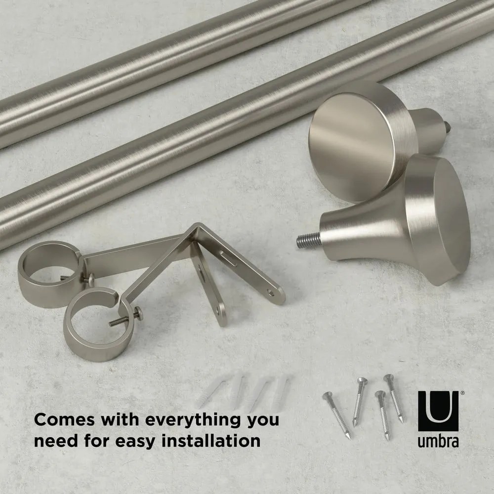 Acél bővíthető függönykarnis 91 - 183 cm Ella – Umbra