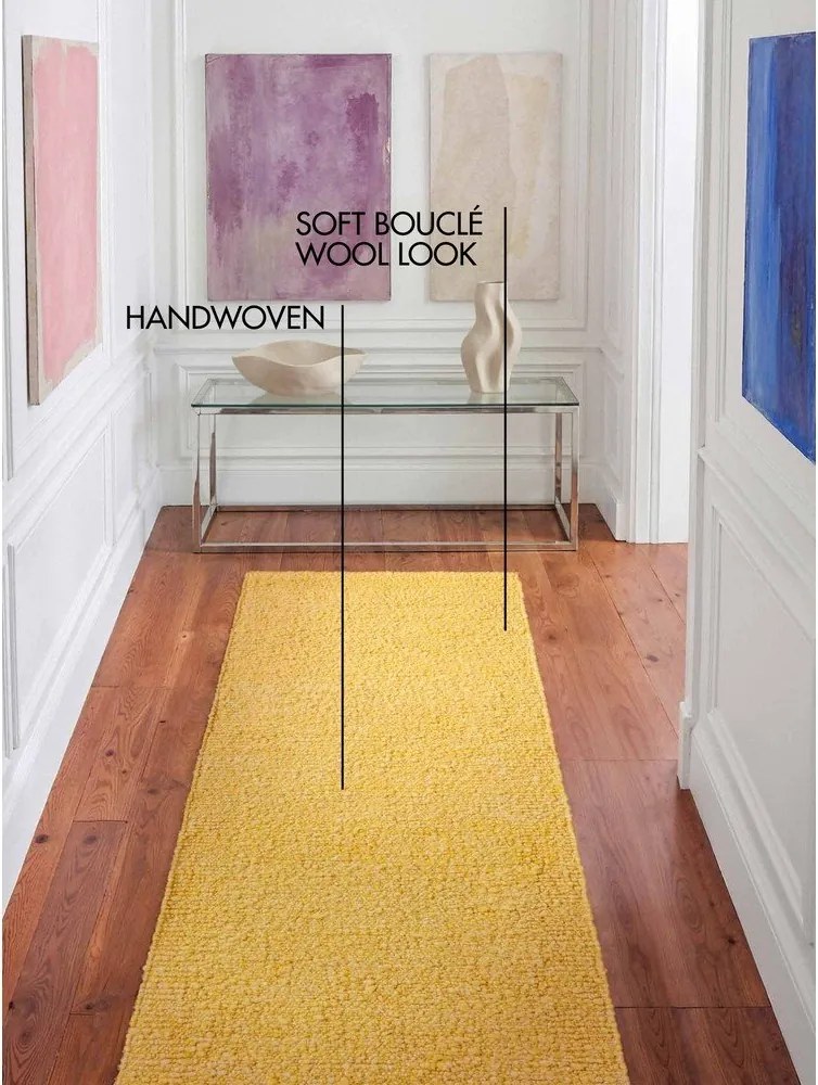 Sárga kézi szövésű buklé futószőnyeg 80x200 cm Notting Hill Portobello – Ted Baker
