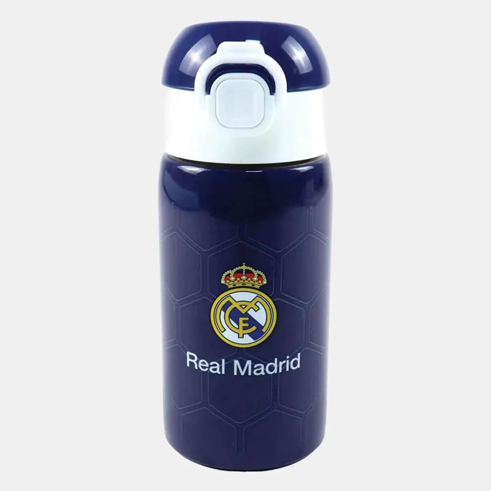 Real Madrid Blue alumínium szívószálas kulacs 500 ml