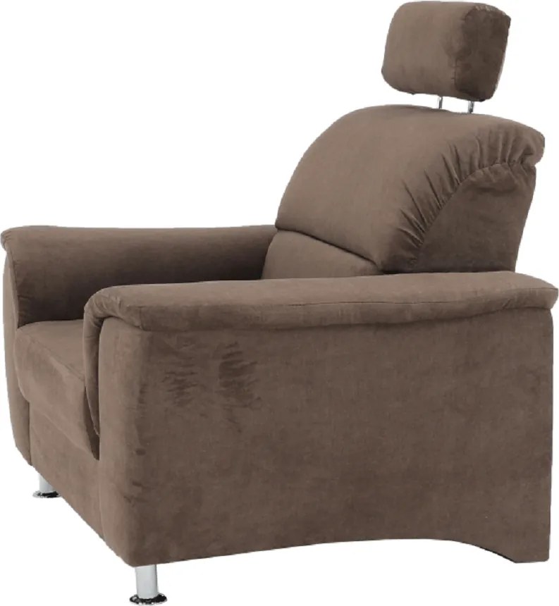 Fotel, barna szövet, SANTIAGO