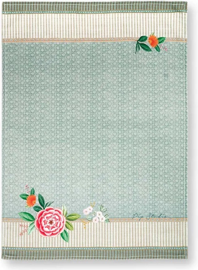 Konyhai törölköző Blushing Birds Blue PiP Studio