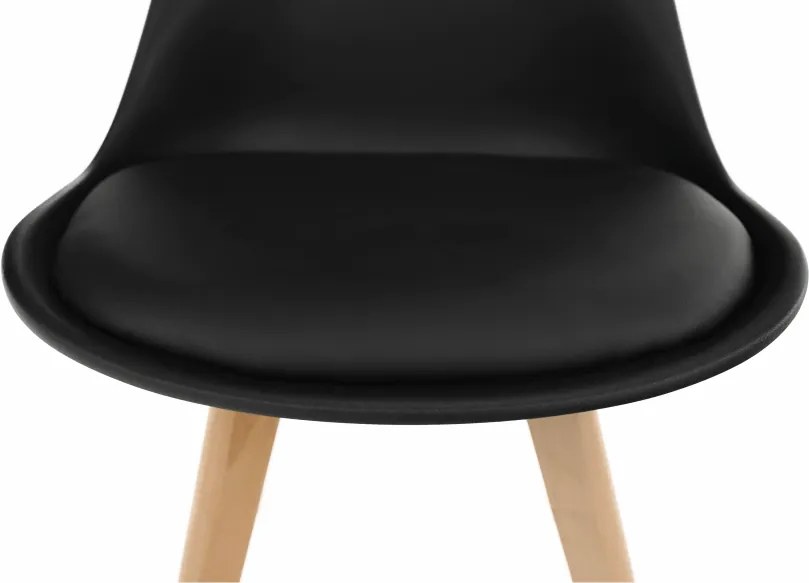 Szék, fekete/bükk, BALI 2 NEW