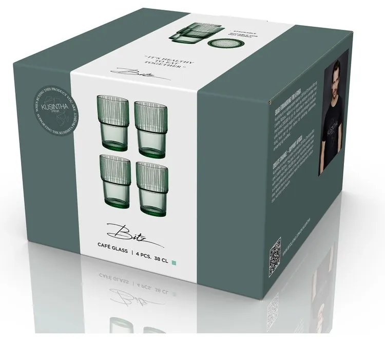 Pohár szett 4 db-os 380 ml Kusintha – Bitz