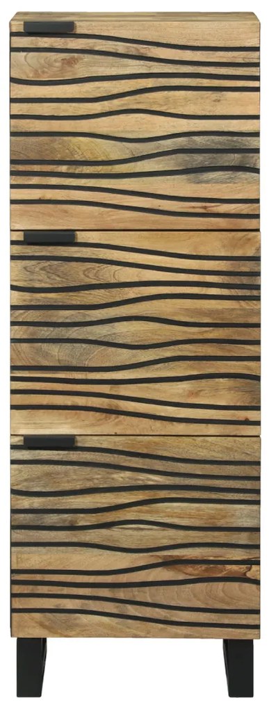 Highboard - 40x33.5x110 cm Tömör Mangófából