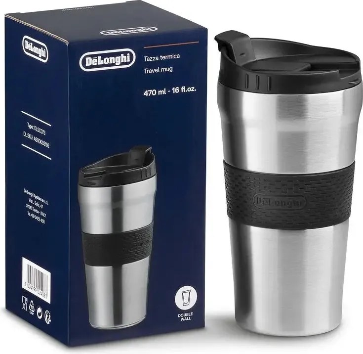 DeLonghi thermo bögre DLSC073 470ml Travel Mug
