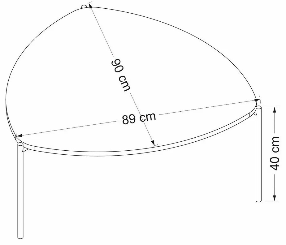 Lenny Walnut dohányzóasztal