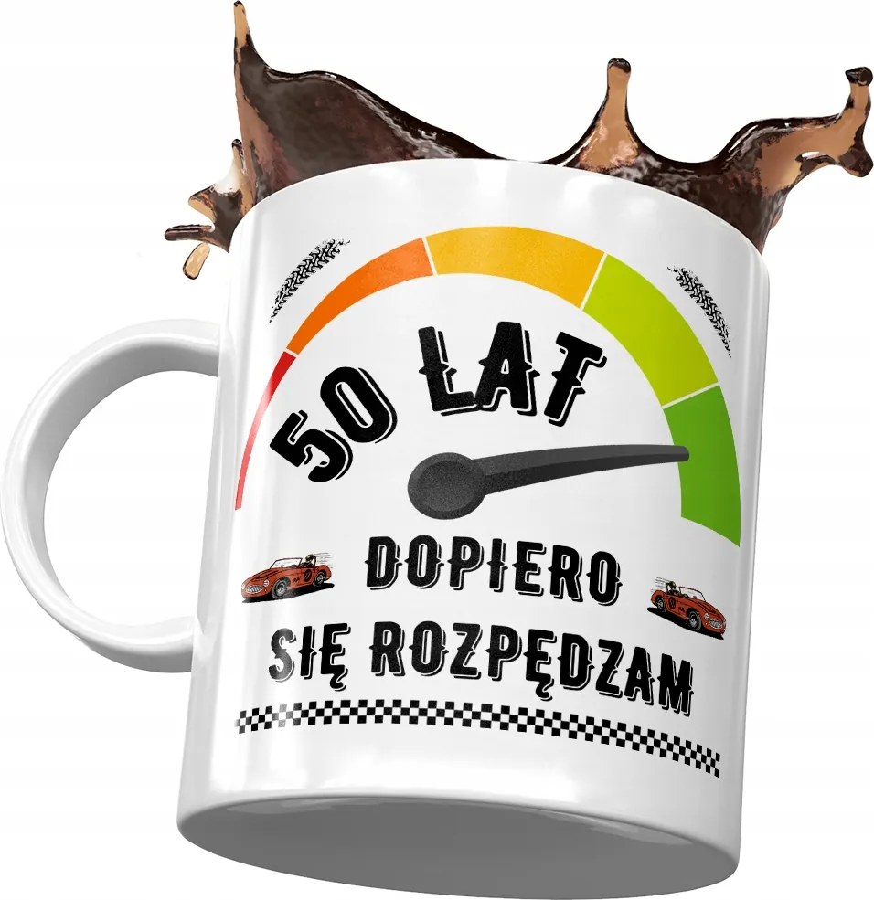 Születésnapi bögre 50 50-es 50-es évek Tökéletes Ajándék Nyomtatott Fotóval