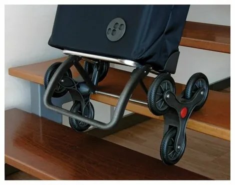 Rolser I-Max MF 6 Logic lépcsőn használhatóbevásárlókosár, fekete