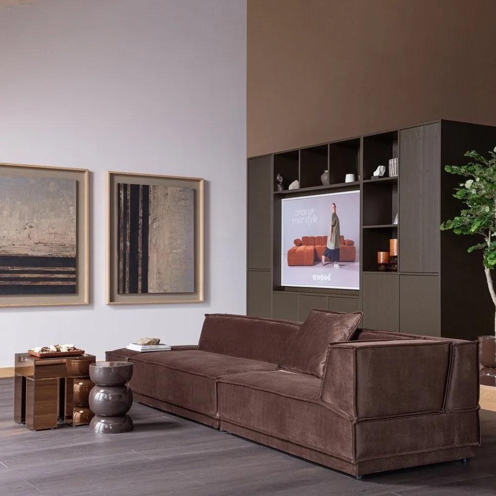 Fényes tárolóasztal 45x45 cm Mirrox – WOOOD