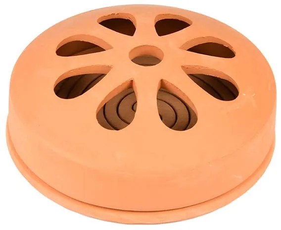 Szúnyogriasztó spirál terrakotta tartóban, 10 db-os