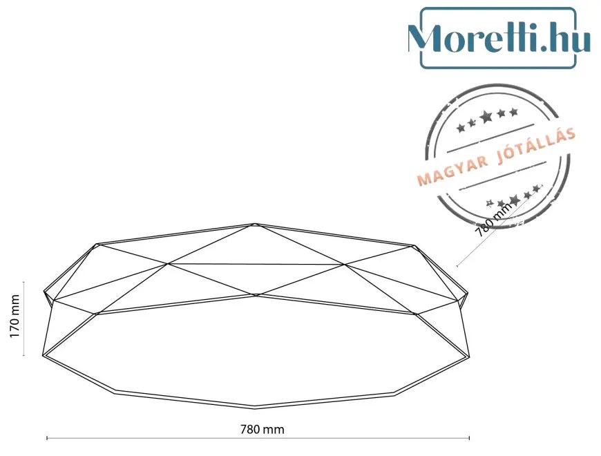 Mennyezeti Lámpa Szürke KANTOOR TK LIGHTING 4223