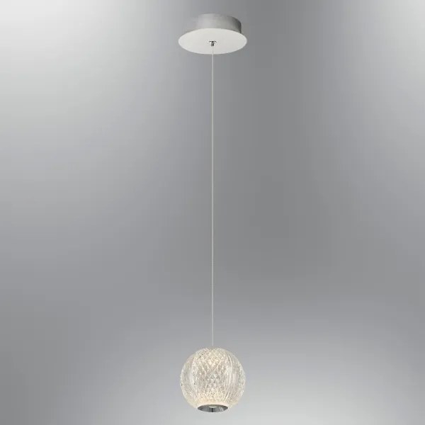 LED csillár zsinóron CREMONA 1xLED/5W/230V 3000K matt króm