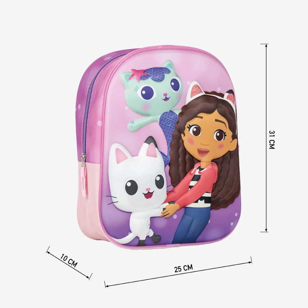 Gabi babaháza Fun Friends 3D hátizsák, táska 31 cm