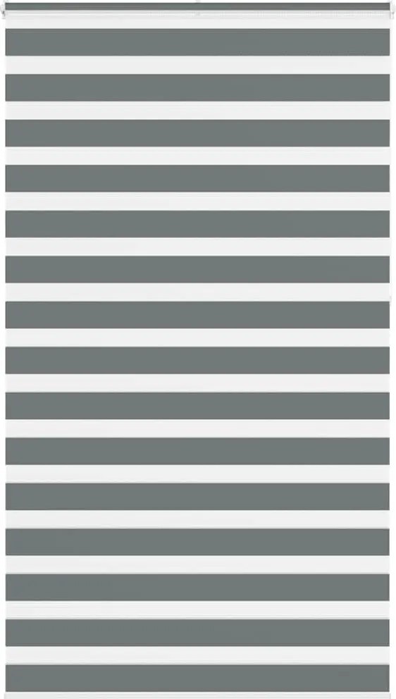 vidaXL zebrafüggönnyel sötét szürke szövetszélesség 125,9cm poliészter