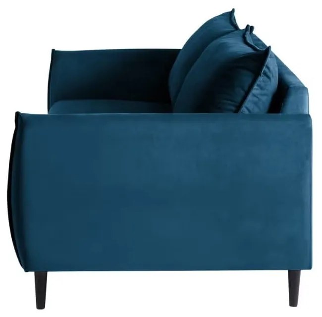 Sötétkék bársony kanapé 203 cm Juli – Ropez