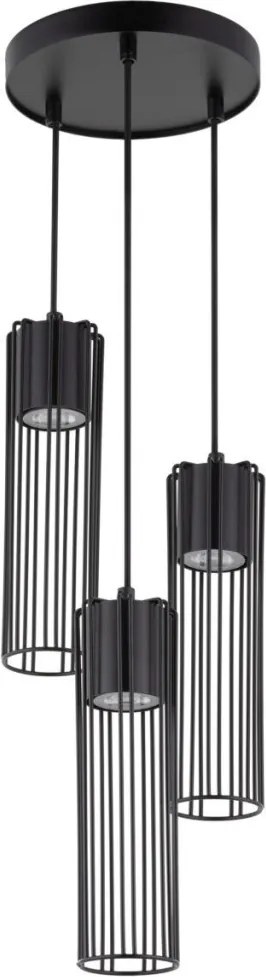 SIGMA LIGHTING 33456 FOBIA Többágú Függesztett Lámpa Fekete GU10 IP20