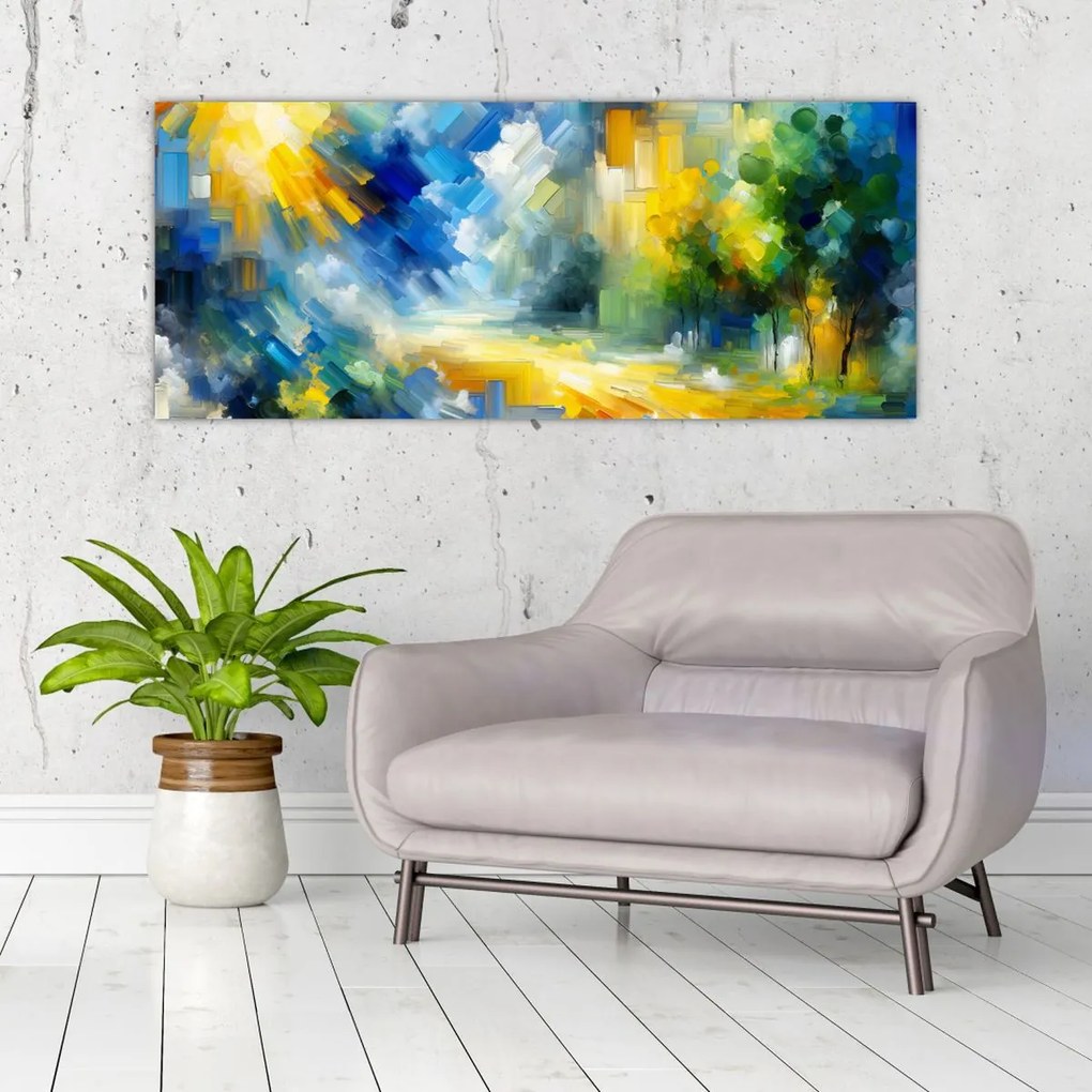 Kép - Absztrakt napos nap (120x50 cm)