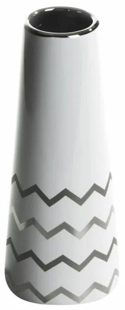 Thea2 váza Fehér / ezüst 8 x 20 cm - HS353136