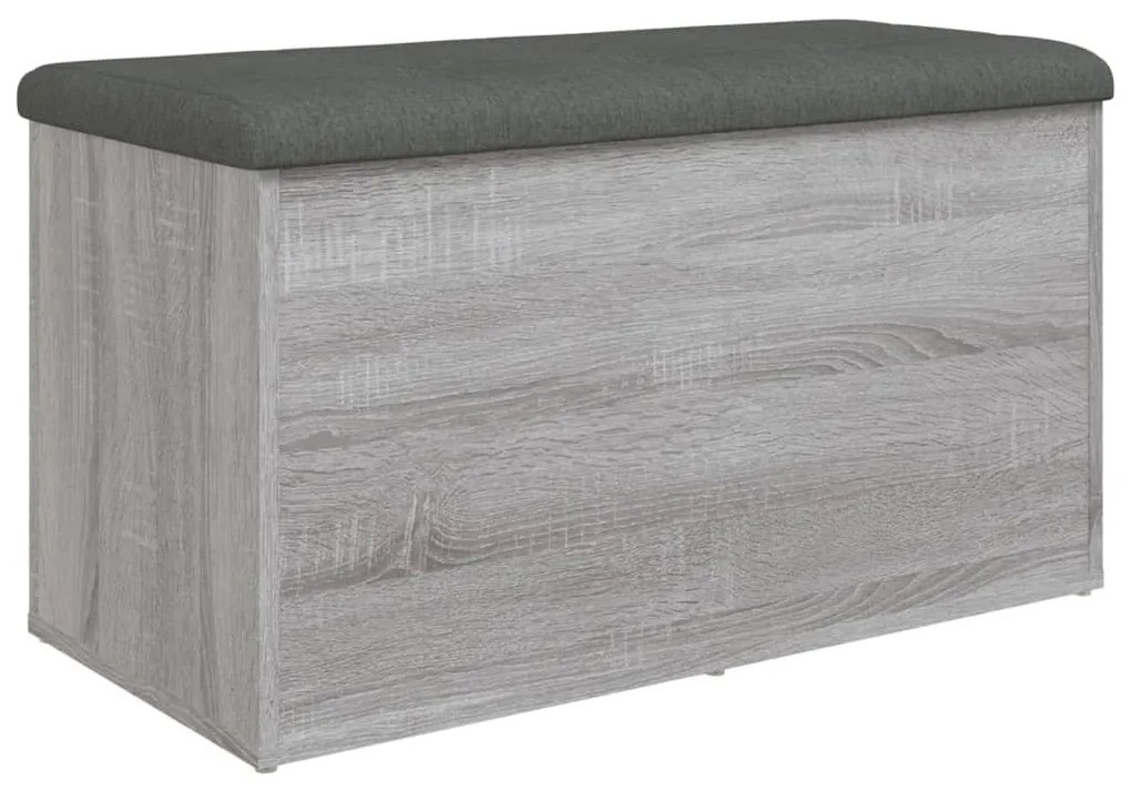 szürke sonoma színű szerelt fa tárolópad 82 x 42 x 45 cm