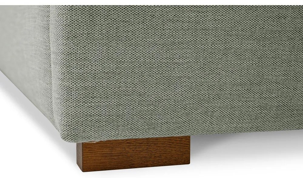 Szürke kárpitozott franciaágy ágyráccsal 180x200 cm Dreamer – Scandic