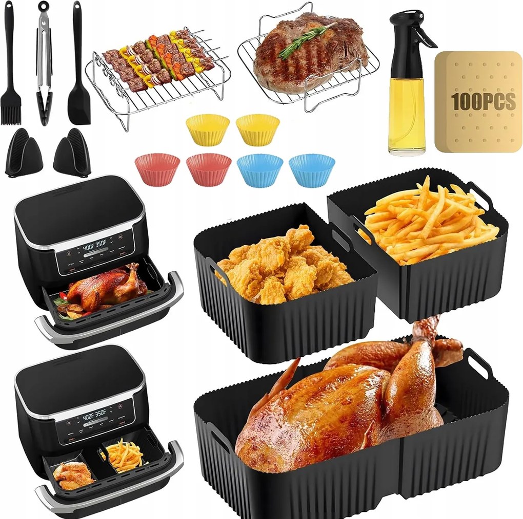 Akcesoria Ninja Foodi Air Fryer Olajsütőhöz 17 Db-os Készlet 10,4L