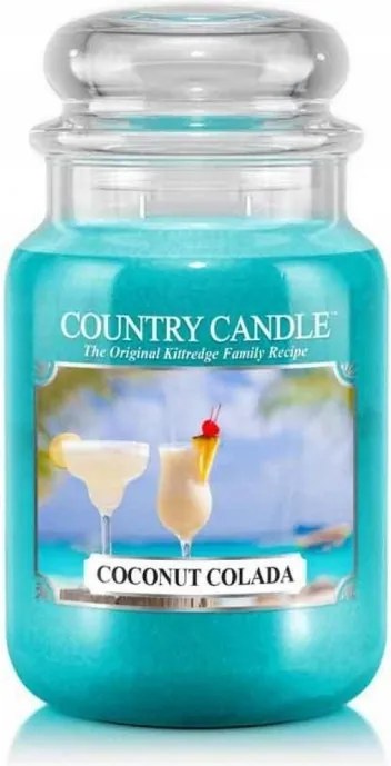 Coconut Colada Country Candle nagy illatgyertya két kanóccal
