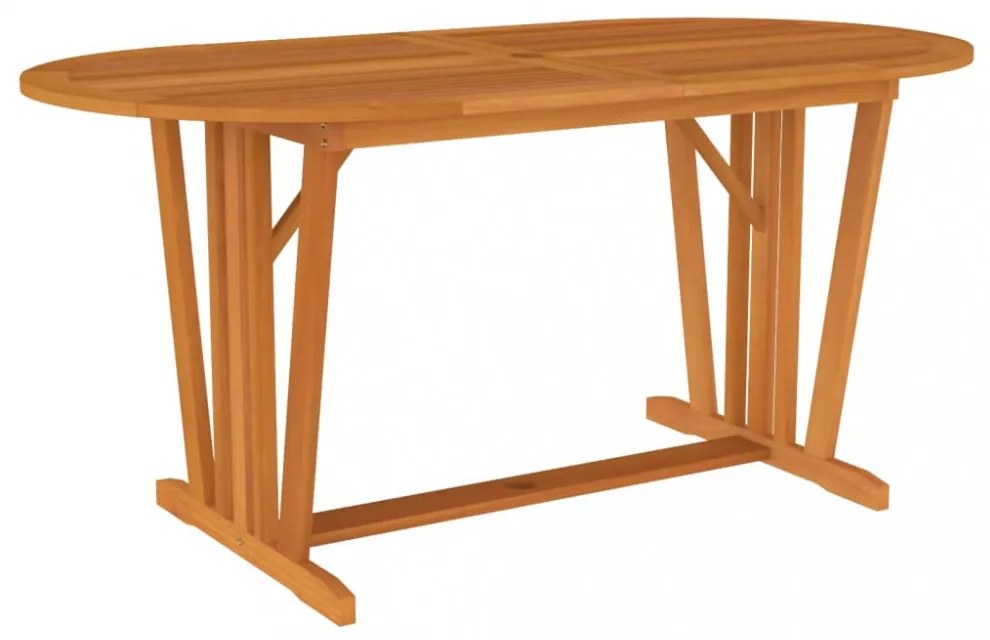tömör eukaliptuszfa kerti asztal 160 x 85 x 75 cm